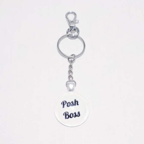 Posh Boss Keychain/Handbag Charm White K - Picture 2 of 6